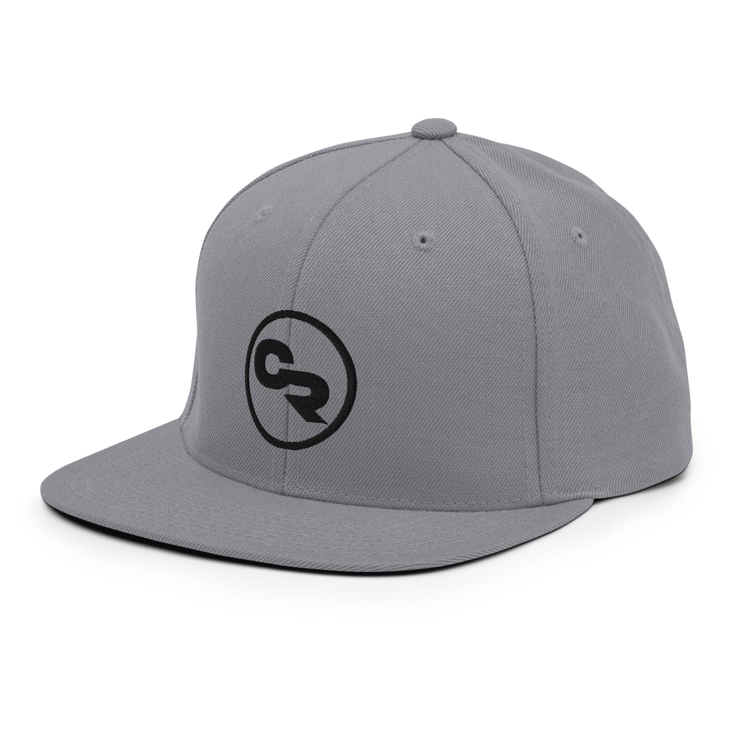 Chuck "The Voice" Roberts Silver Gray Embroidered Snapback Hat