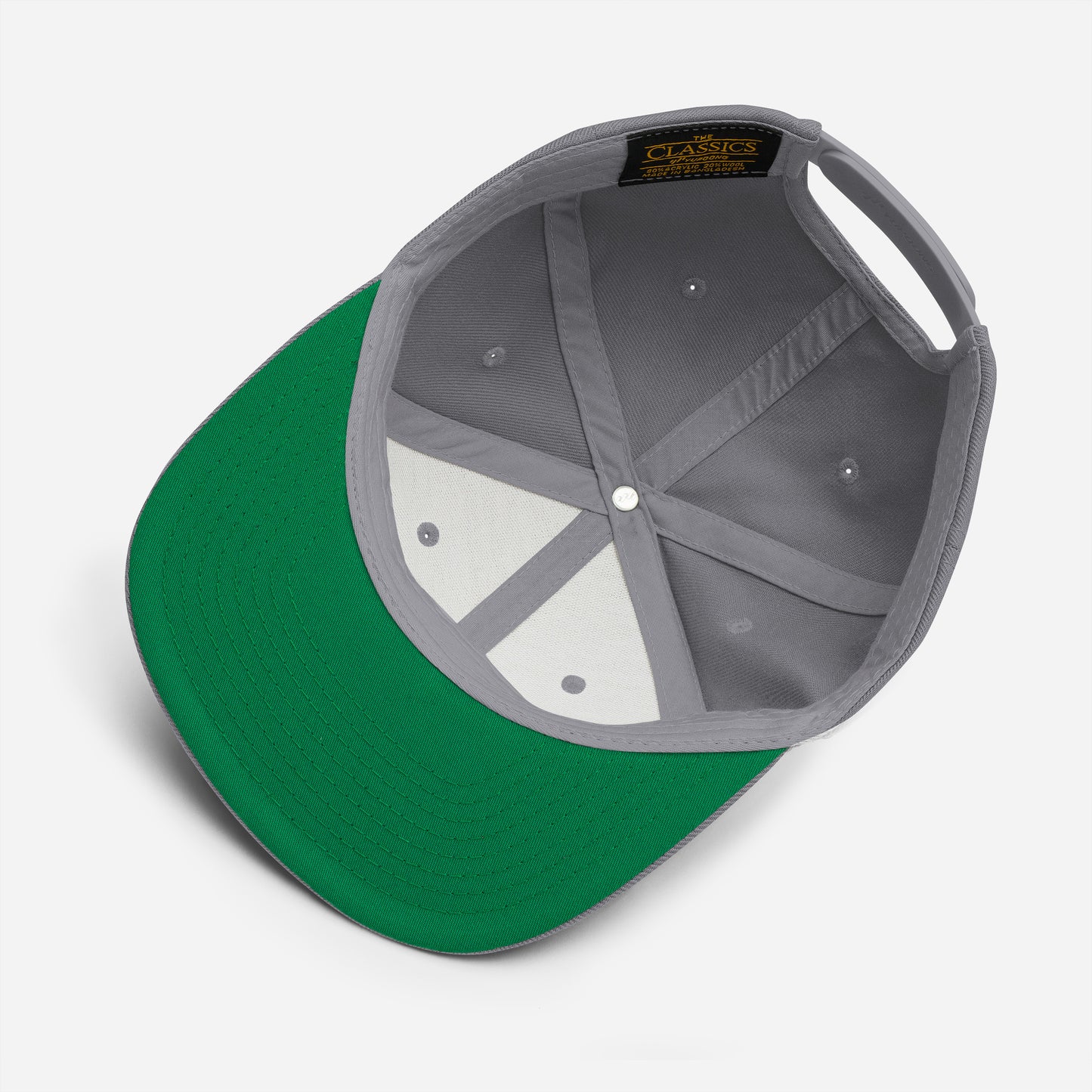 Chuck "The Voice" Roberts Silver Gray Embroidered Snapback Hat