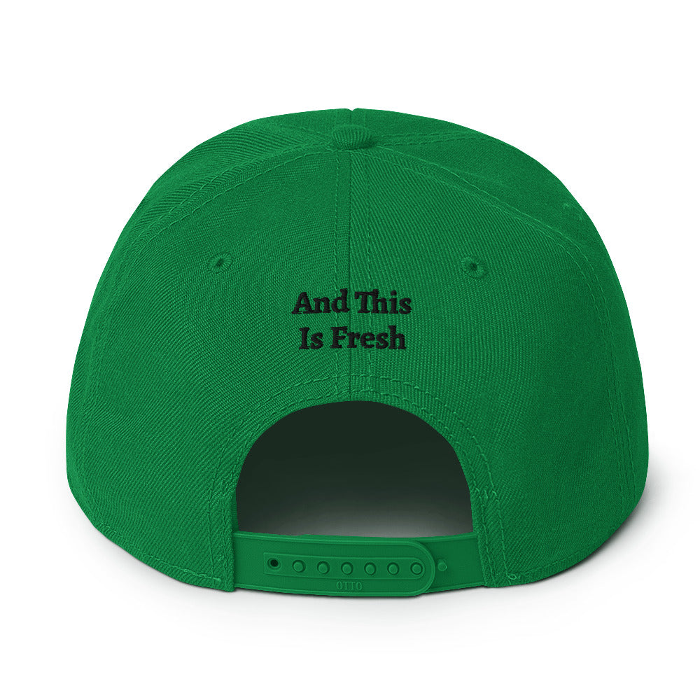 Chuck "The Voice " Roberts Embroidered Kelly Green Snapback Hat