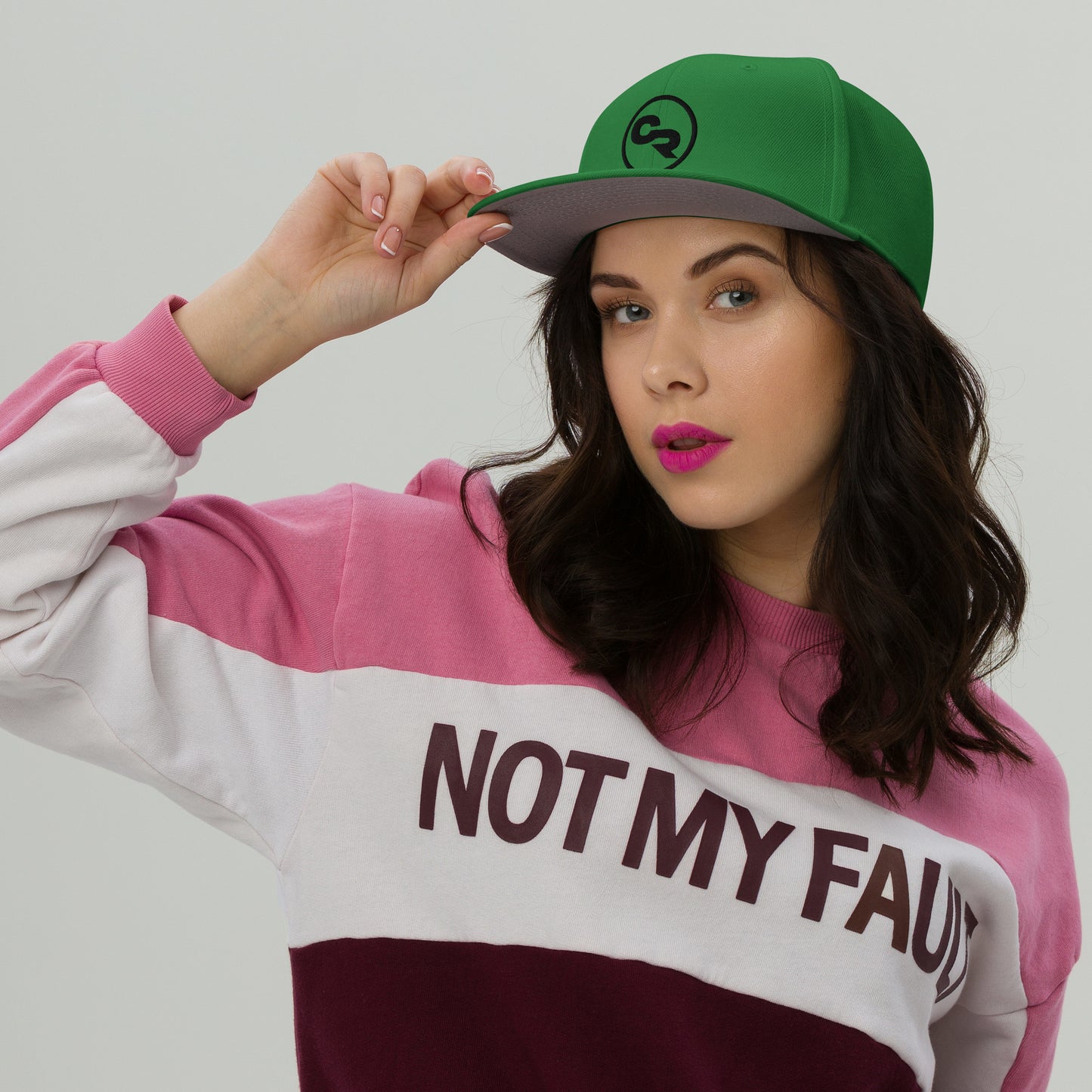 Chuck "The Voice " Roberts Embroidered Kelly Green Snapback Hat