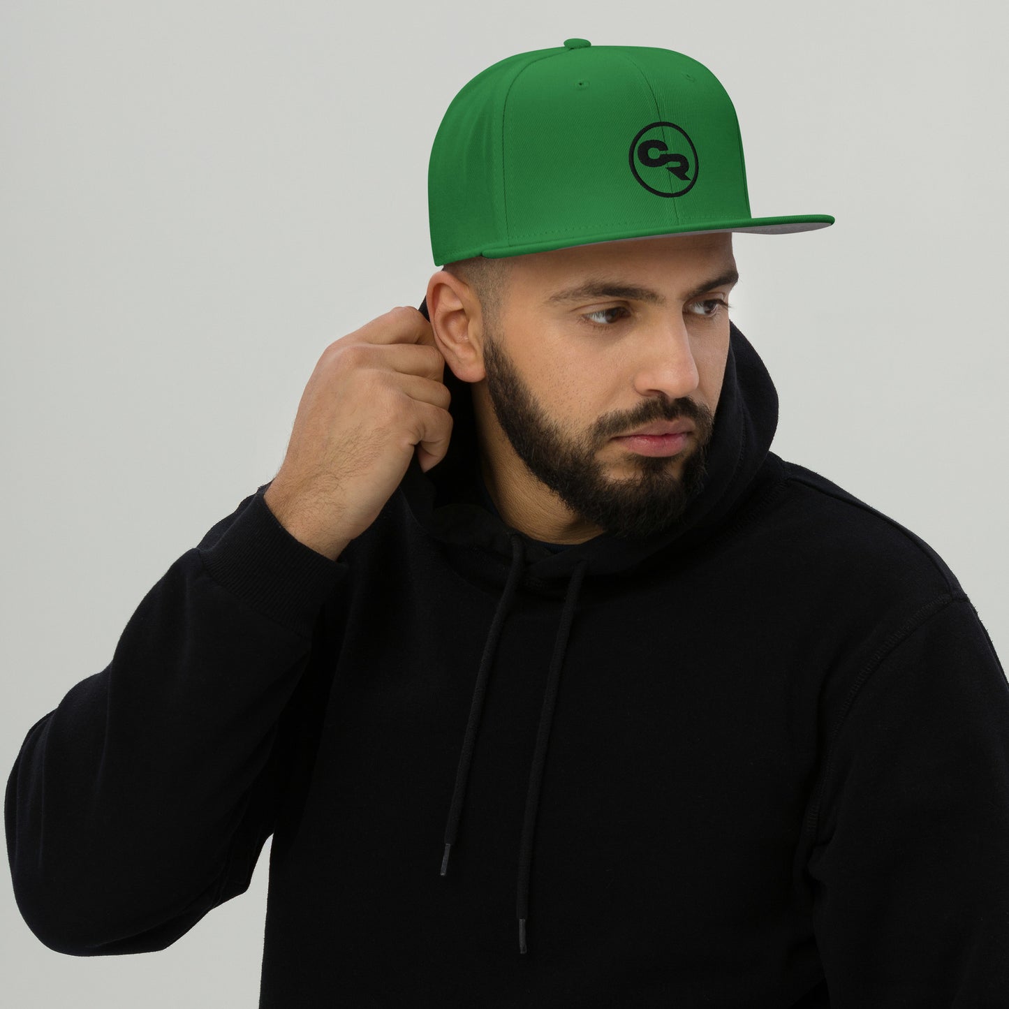 Chuck "The Voice " Roberts Embroidered Kelly Green Snapback Hat
