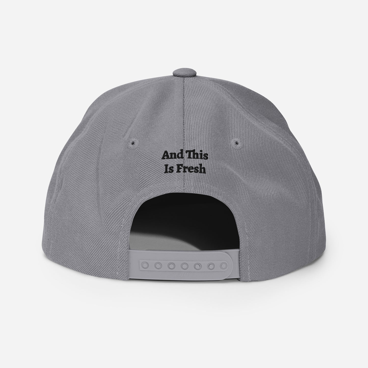 Chuck "The Voice" Roberts Silver Gray Embroidered Snapback Hat